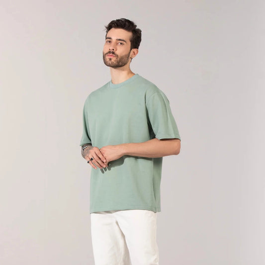 Unisex Terry Oversized T-Shirt - Jade Color | World's Best Cotton